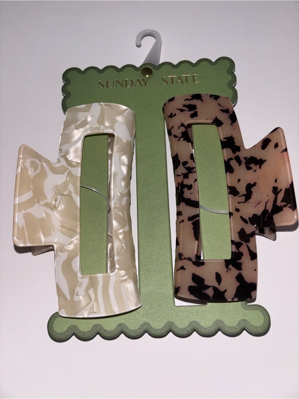 Sunday State Neutral Tortoiseshell & Pearl Clip Set